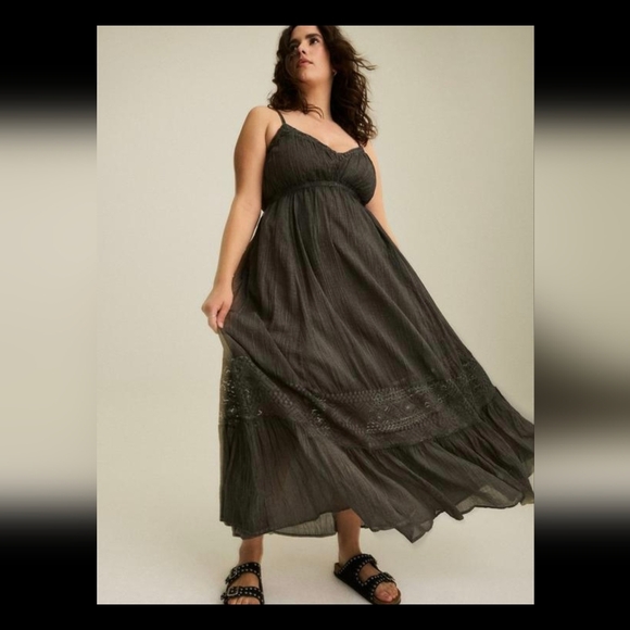 NWT Torrid Festi 18-20x Black Maxi Dress - Picture 1 of 5